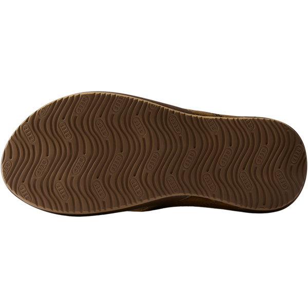2026 Reef Mens Cushion Phantom Leather 2.0 Flip Flops CJ6205 - Toffee